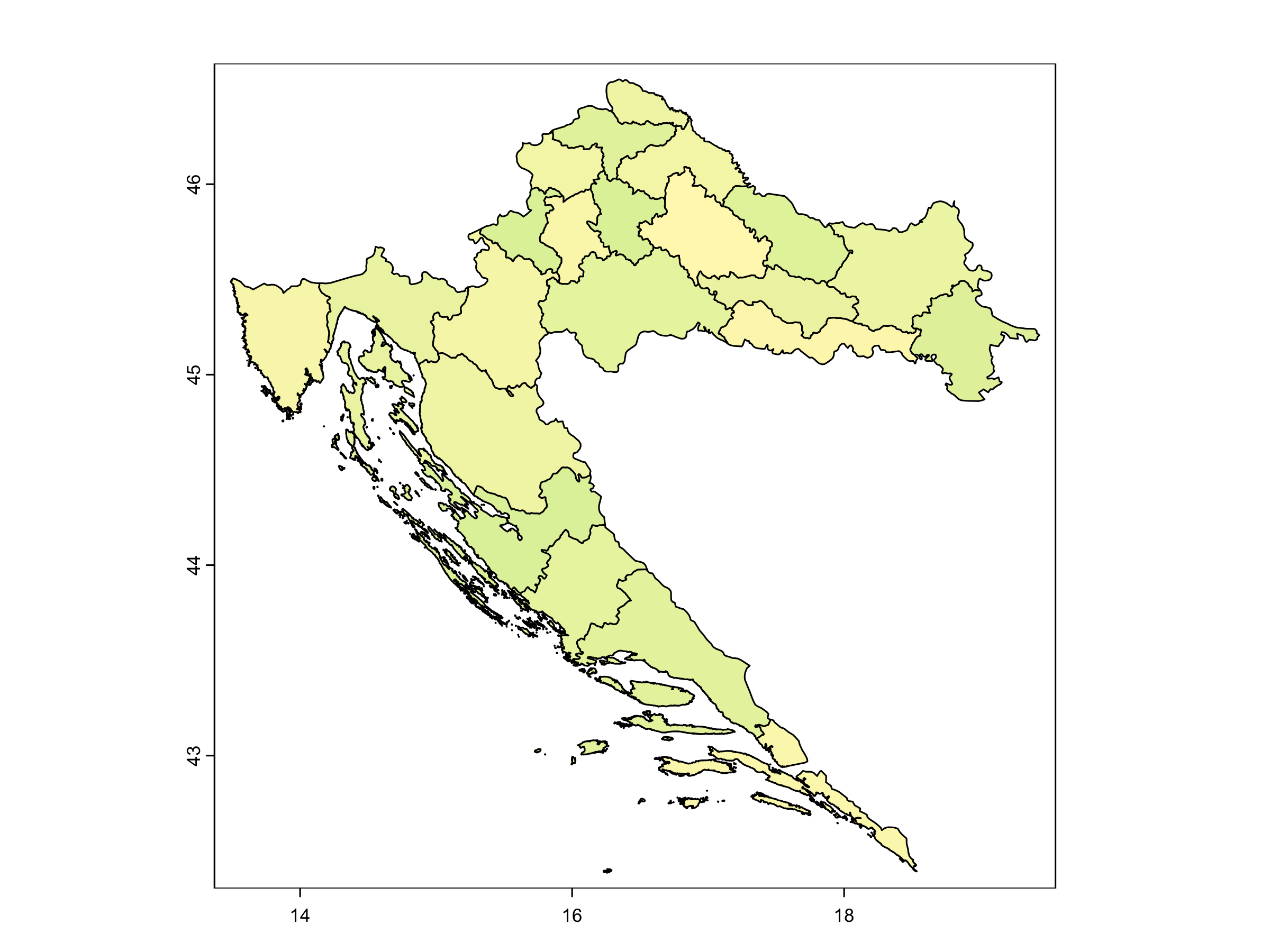 Administrative Regions of Croatia